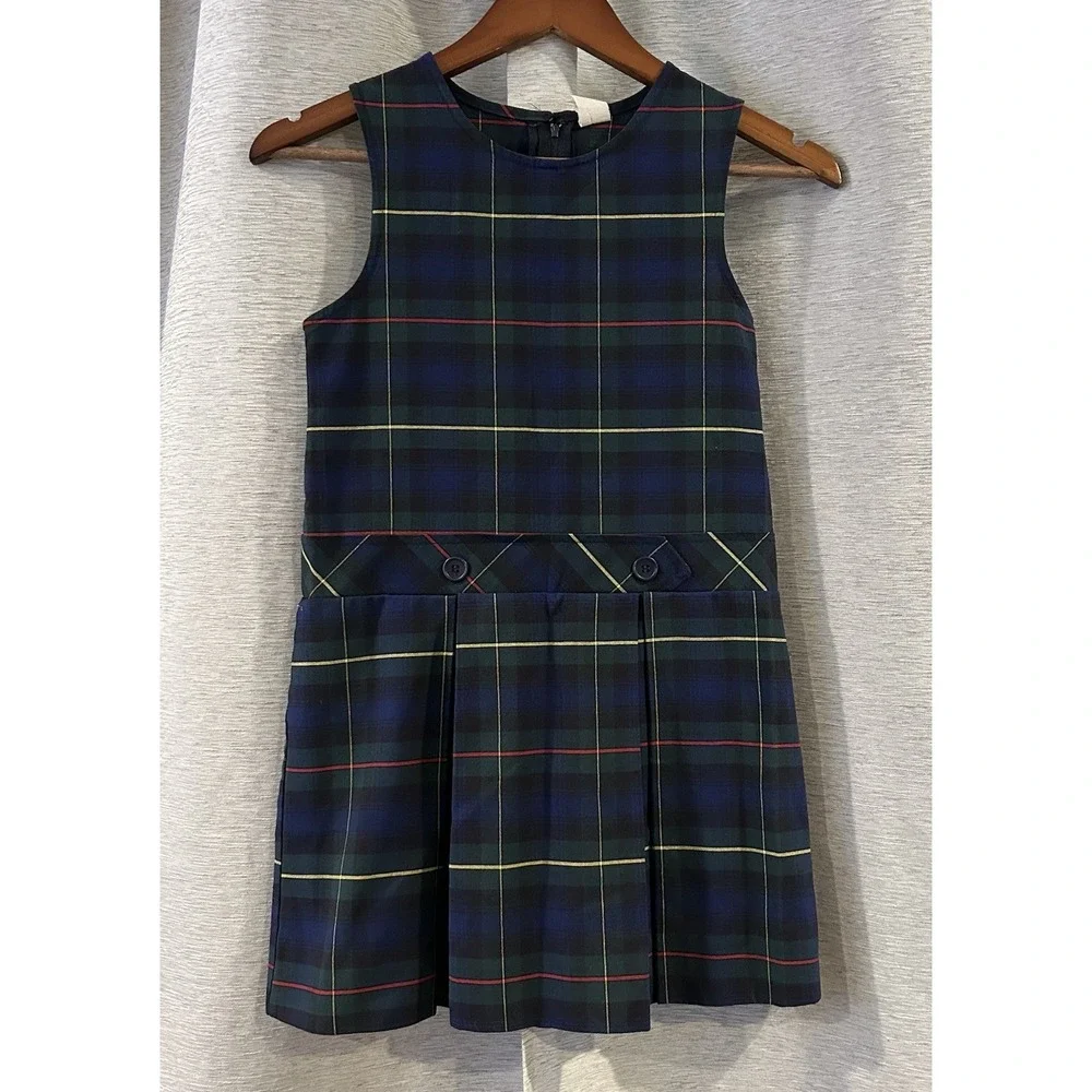 Vintage Plaid School Uniform‎ Dress Size 6X